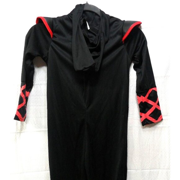 Spooktacular Creations Ninja Warrior Costume With Hood & Tiger Print Kids Size L - Picture 2 of 11